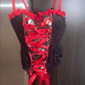 Spirit Red and Black Bustier
